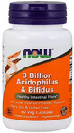 Пробіотики Acidophilus &amp; Bifidus Now Foods 8 млрд КОЕ, 60 вегетаріанских капсул