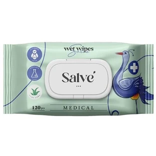 Салфетки влажные антибактериальные Salve, 120 штук
