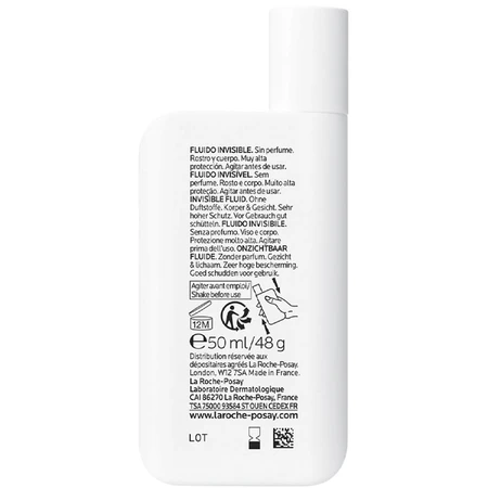 Сонцезахисний флюїд La Roche Posay Anthelios UVMune 400 Dermo-Pediatrics SPF50+, легкий, для чутливої дитячої шкіри, 50 мл: ціни та характеристики