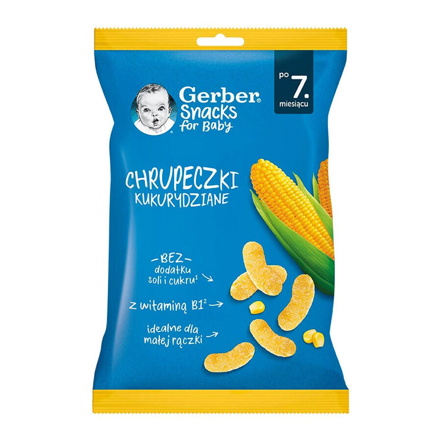Снеки кукурузные Nestle Gerber с классическим вкусом с 7 месяцев 28 г : цены и характеристики