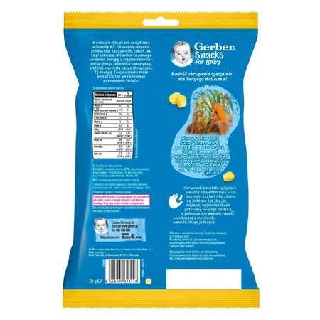 Снеки кукурузные Nestle Gerber с классическим вкусом с 7 месяцев 28 г : цены и характеристики