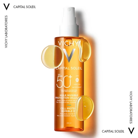 Сонцезахисна водостійка олійка Vichy Capital Soleil SPF 50+, 200 мл: ціни та характеристики