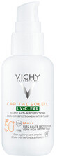 Щоденний невагомий флюїд Vichy Capital Soleil для шкіри схильної до жирності та недосконалостей SPF 50+, 40 мл