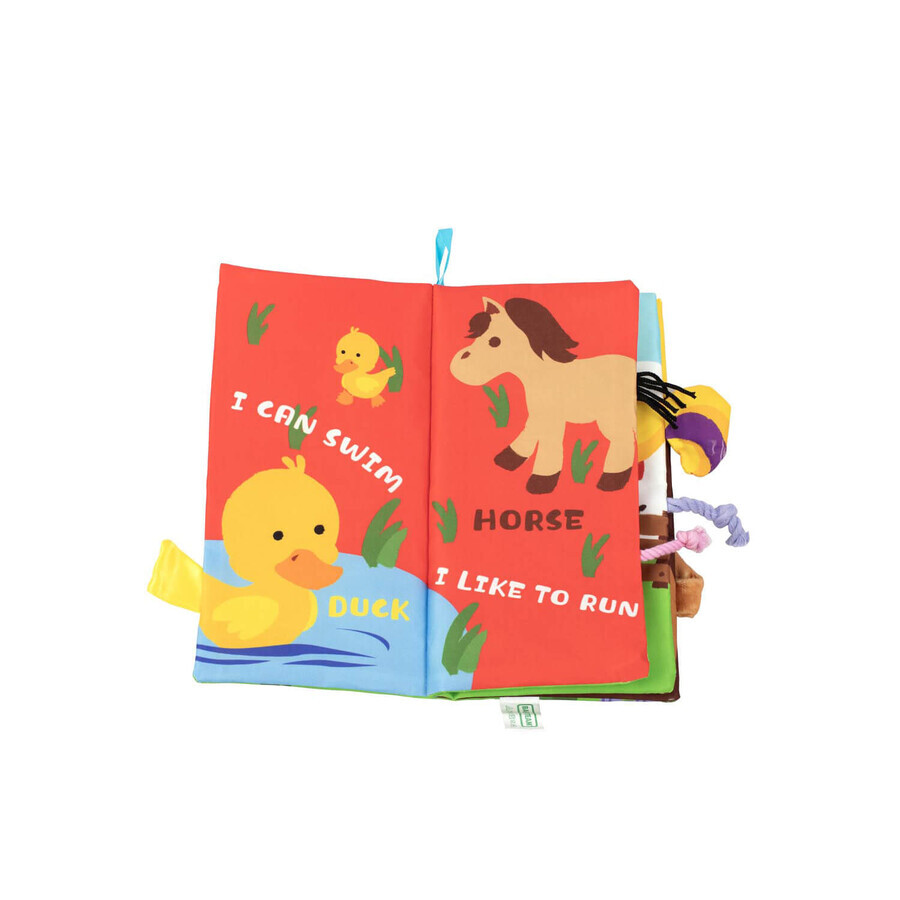 Игрушка-книжка детская Baby Team 8725 текстильная Хвостики: цены и характеристики
