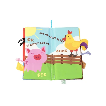 Іграшка-книжка дитяча Baby Team 8725 текстильна Хвостики: ціни та характеристики
