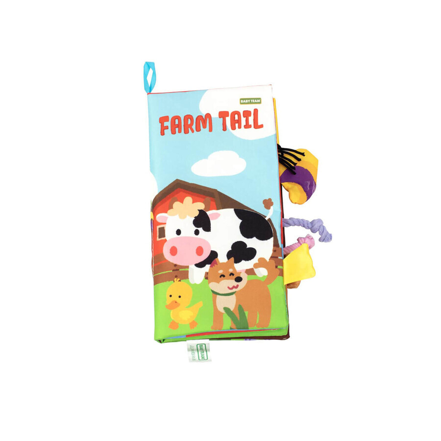 Игрушка-книжка детская Baby Team 8725 текстильная Хвостики: цены и характеристики
