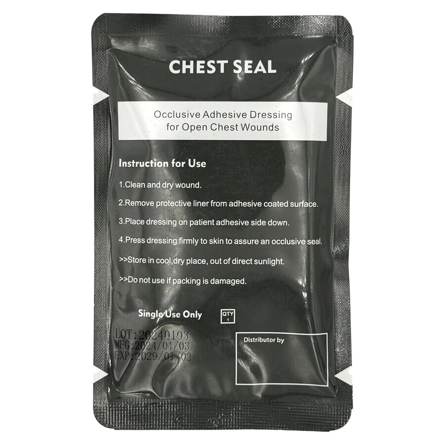 Окклюзионная повязка Chest Seal (без клапана): цены и характеристики