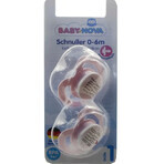 Пустышка силиконовая Baby-Nova симметричная размер 1 розовая, 2 шт: цены и характеристики