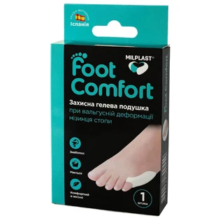 Бандаж (подушка гелевая) для вальгусной деформации мизинца стопы Milplast Foot Comfort размер универсальный 1 шт