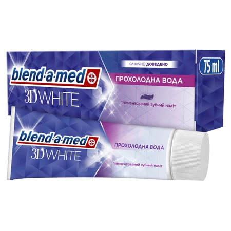 Зубная паста Blend-a-med 3D White Прохладная вода 75 мл: цены и характеристики