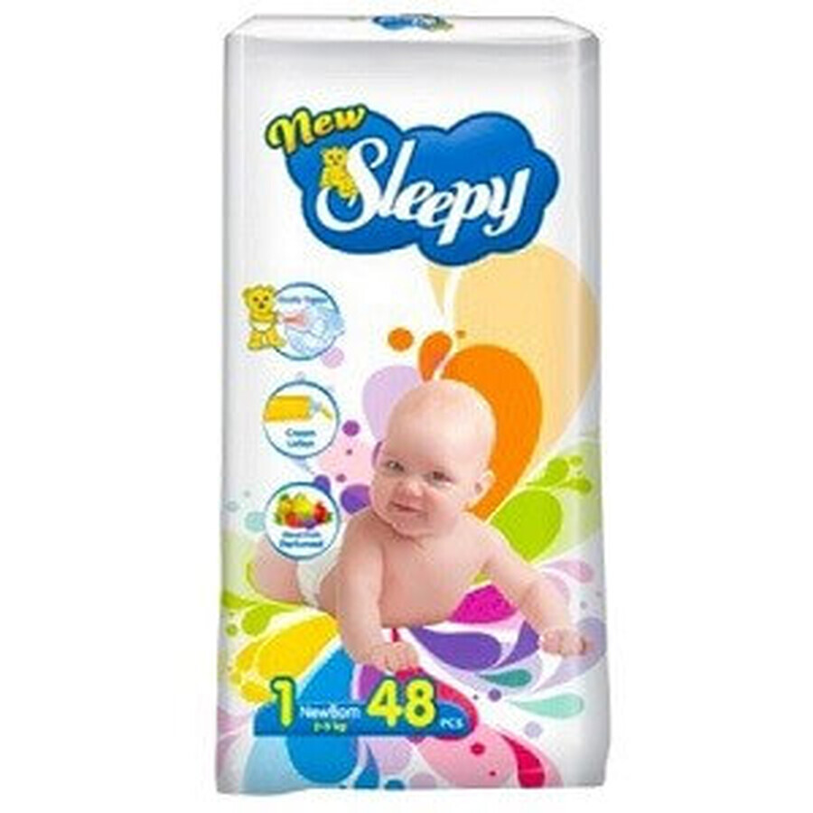 Подгузники Sleepy New Newborn 2-5 кг 48 шт: цены и характеристики