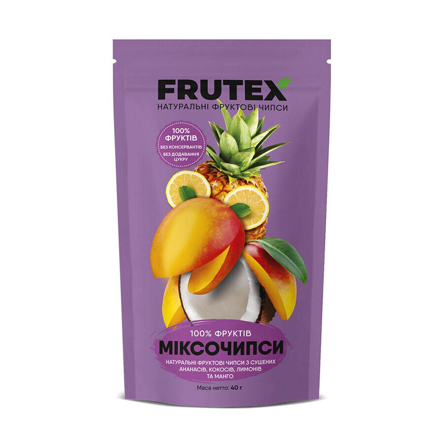 Чипсы фруктовые Frutex Миксочипсы 4 вкуса 40 г: цены и характеристики