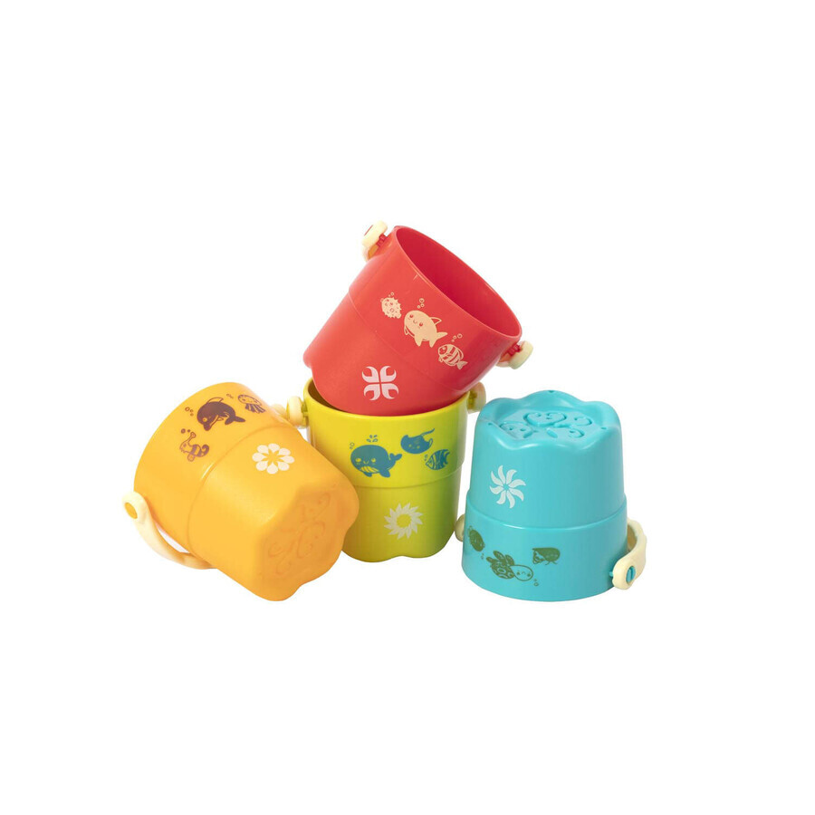 Набор игрушек для ванной детский Baby Team 8859 Ведерки 4 шт: цены и характеристики
