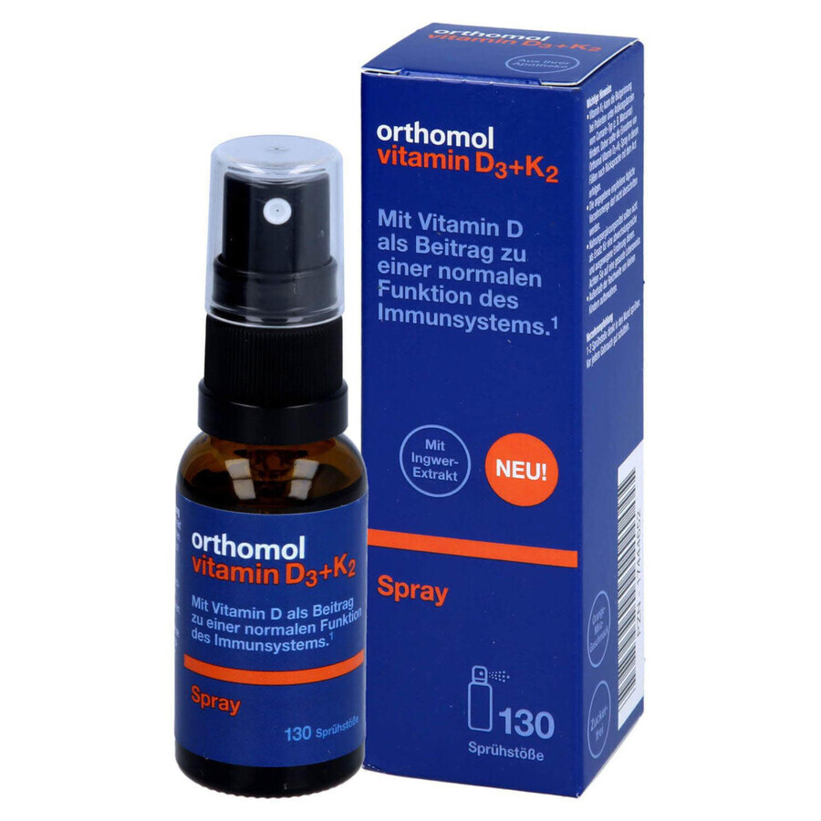 Orthomol Vitamin D3+К2 спрей 20 мл: цены и характеристики