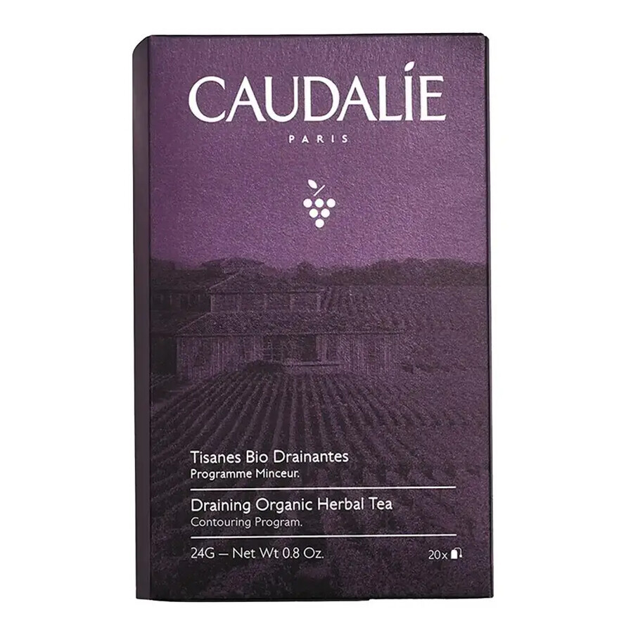 Чай травяной Caudalie Vinosculpt органический дренирующий Антицеллюлитная программа, 20 пакетиков: цены и характеристики
