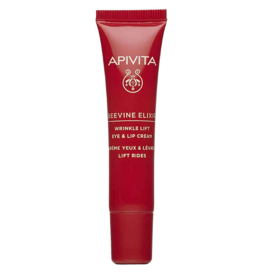 Крем-ліфтинг для шкіри навколо очей та губ Apivita Beevine Elixir проти зморшок 15 мл: ціни та характеристики