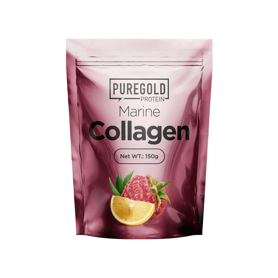 Колаген морський Pure Gold Collagen Hal Raspberry порошок зі смаком малини 150 г: ціни та характеристики