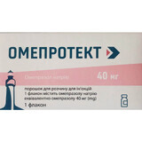 Омепротект порошок для р-ну д/ін. по 40 мг №1 у флак. з р-ком
