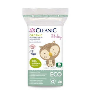 Ватні диски Cleanic Baby Eco дитячі 60 шт 