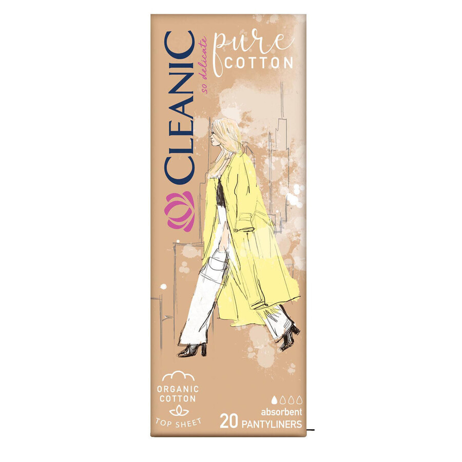 Прокладки ежедневные Cleanic Pure №20: цены и характеристики
