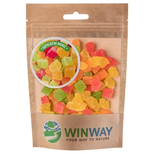 Цукати мікс кубики сушені Winway фрукти 100 г 