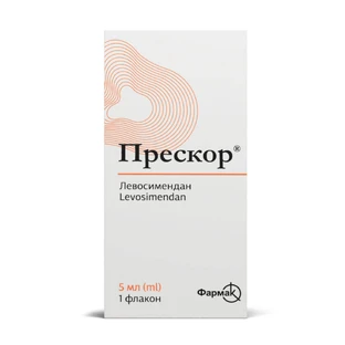 Прескор концентрат д/приг. р-ну д/інф. 2.5 мг/мл по 5 мл у флак. №1