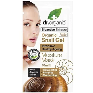 Маска для лица Dr.Organic с муцином улитки увлажняющая 10 мл