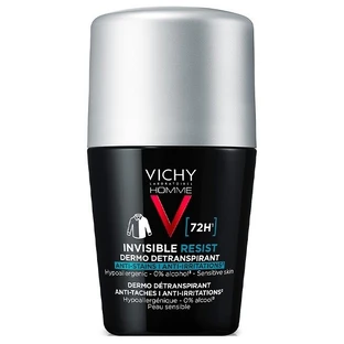 Дезодорант-антиперспірант Vichy Homme Invisible Resist кульковий 72 год. захисту від поту і плям, 50 мл