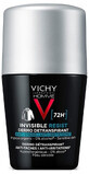 Дезодорант-антиперспирант Vichy Homme Invisible Resist шариковый 72 часа защиты от пота и пятен, 50 мл