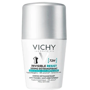 Дезодорант-антиперспірант Vichy Invisible Resist кульковий 72 год. захисту від поту і плям, 50 мл