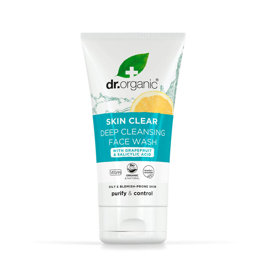 Гель для лица для глубокого очищения Dr.Organic Skin Clear для жирной кожи 5 в 1 125 мл: цены и характеристики