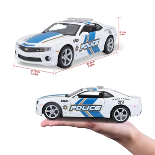 Машинка іграшкова Maisto 31208 Chevrolet Camaro Police white масштаб 1:24