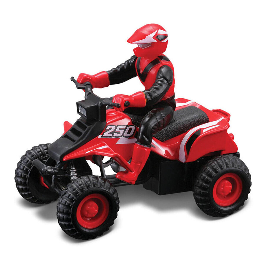 Автомодель квадроцикл+мотоциклист игрушечный Maisto 15026 инерционный в ассортименте.: цены и характеристики