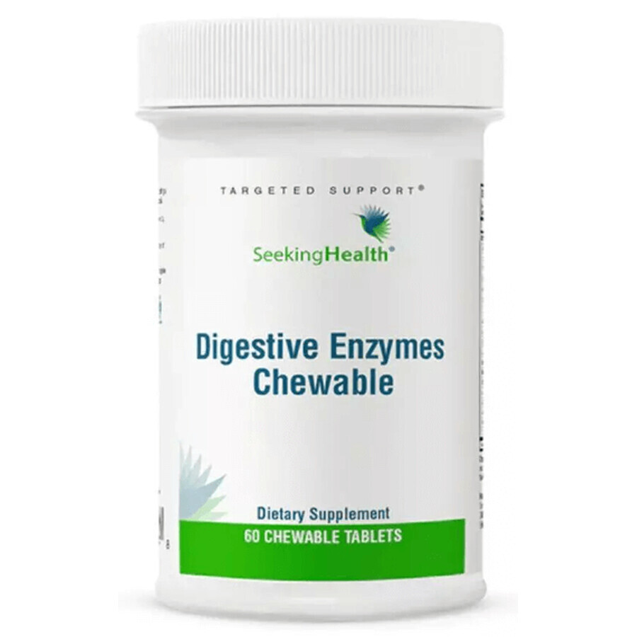 Пищеварительные ферменты Digestive Enzymes Seeking Health, 60 жевательных таблеток: цены и характеристики
