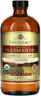Льняна олія органічна Earth Source Organic Flaxseed Oil Solgar, 473 мл