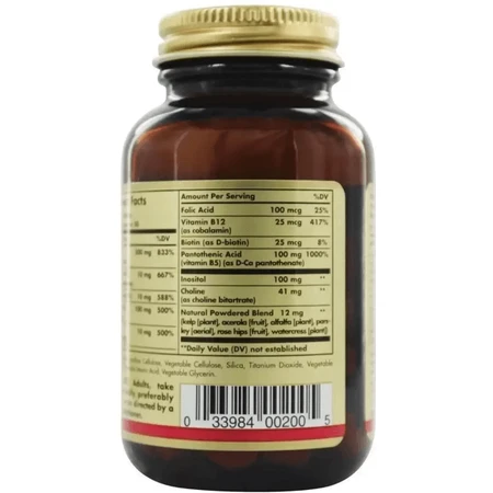 Стрес Формула, В-Комплекс+Вітамін С, B-Complex with Vitamin С, Solgar, 100 таблеток: ціни та характеристики