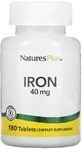 Железо 40 мг Iron Natures Plus, 180 таблеток