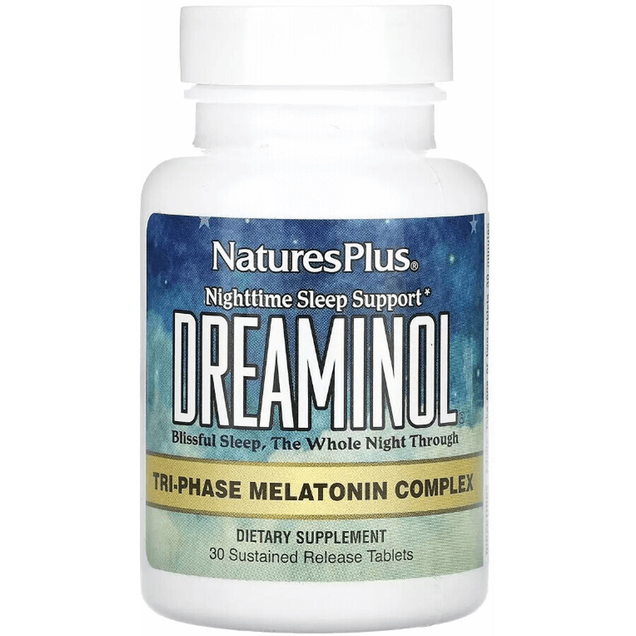 Комплекс для крепкого сна Dreaminol Natures Plus, 30 таблеток: цены и характеристики