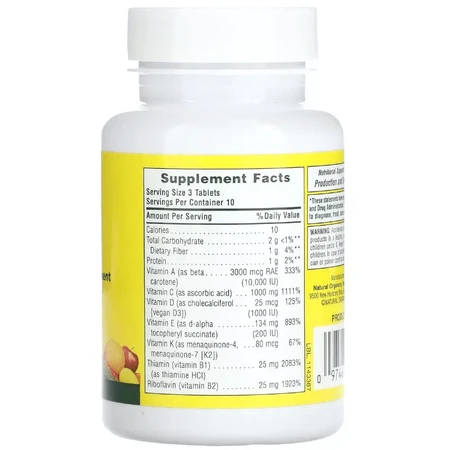 Мультивитамины и минералы Source of Life Multi-Vitamin & Mineral Supplement Natures Plus, 30 таблеток: цены и характеристики