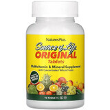 Мультивітаміни та мінерали, Source of Life Multi-Vitamin & Mineral Supplement Natures Plus, 90 таблеток