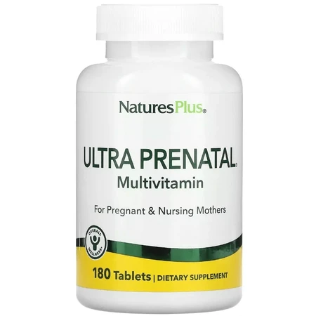 Мультивітаміни Ультрапренатальні Ultra Prenatal Multivitamin Natures Plus, 180 таблеток: ціни та характеристики