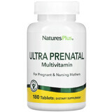 Мультивітаміни Ультрапренатальні Ultra Prenatal Multivitamin Natures Plus, 180 таблеток