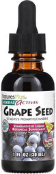 Екстракт виноградних кісточок 25 мг без спирту Grape Seed Natures Plus, 30 мл