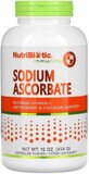 Аскорбат натрия кристаллический порошок Buffered Sodium Ascorbate Vitamin C Crystalline Powder NutriBiotic, 454 г