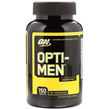 Мультивітаміни для чоловіків Opti-Men Optimum Nutrition, 150 таблеток
