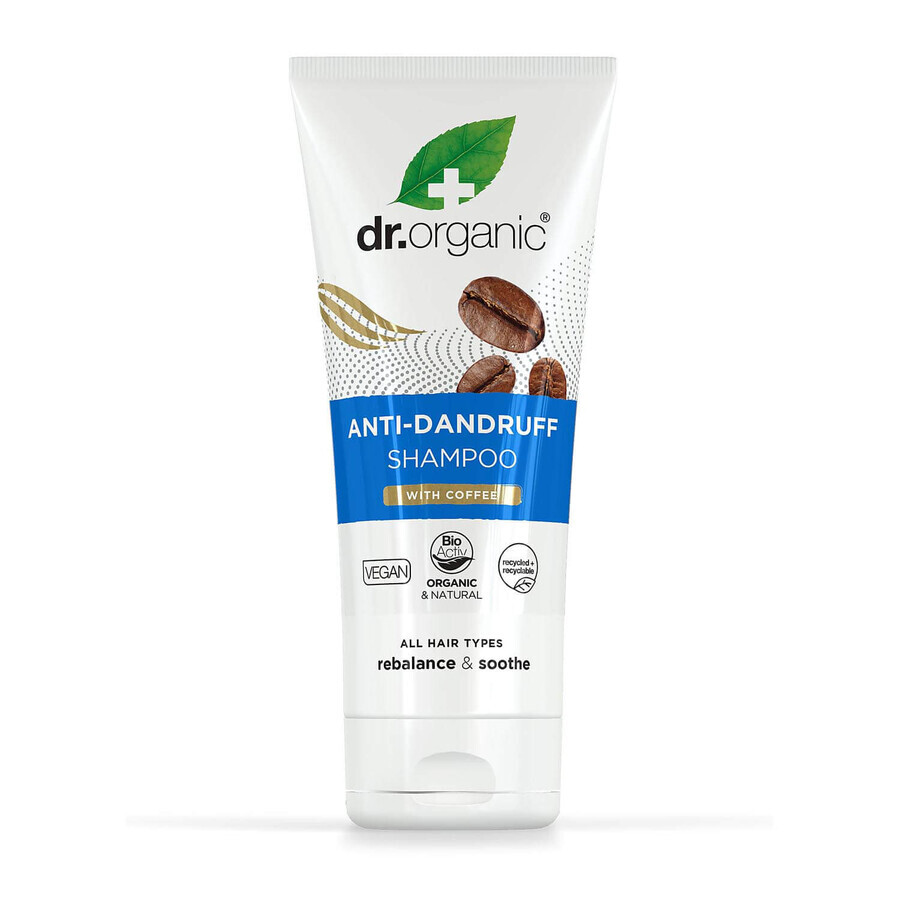 Шампунь для волосся Dr.Organic проти лупи з кофейними зернами 200 мл: ціни та характеристики