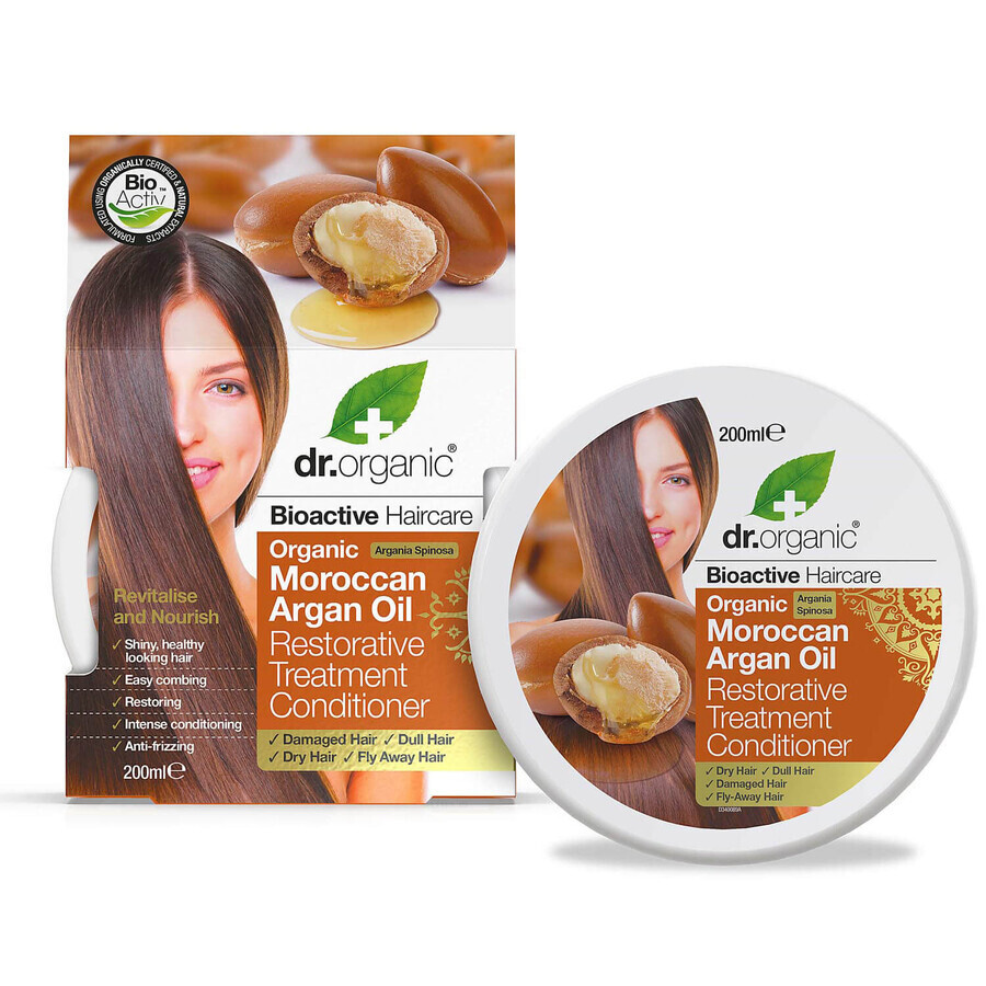 Бальзам-кондиционер для волос Dr.Organic восстанавливающий с марокканским аргановым маслом 200 мл : цены и характеристики