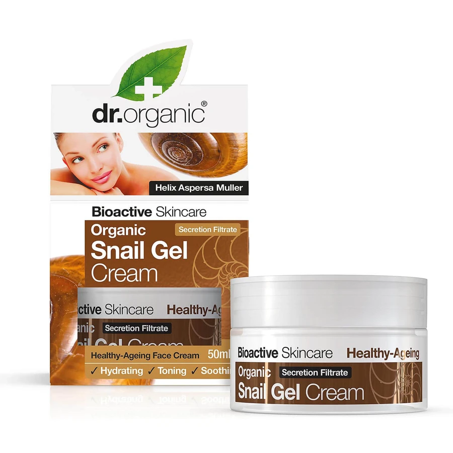 Крем-гель для обличчя Dr.Organic з муцином равлика 50 мл: ціни та характеристики