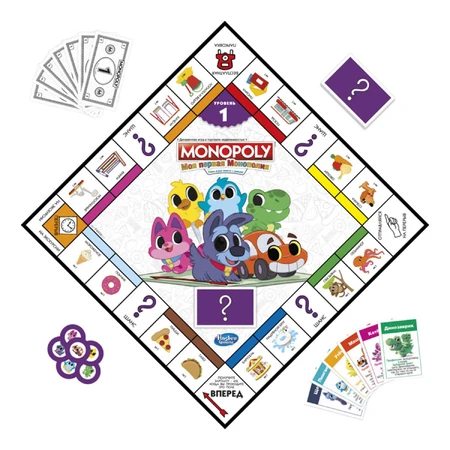 Игра настольная Hasbro Моя первая монополия F4436 : цены и характеристики