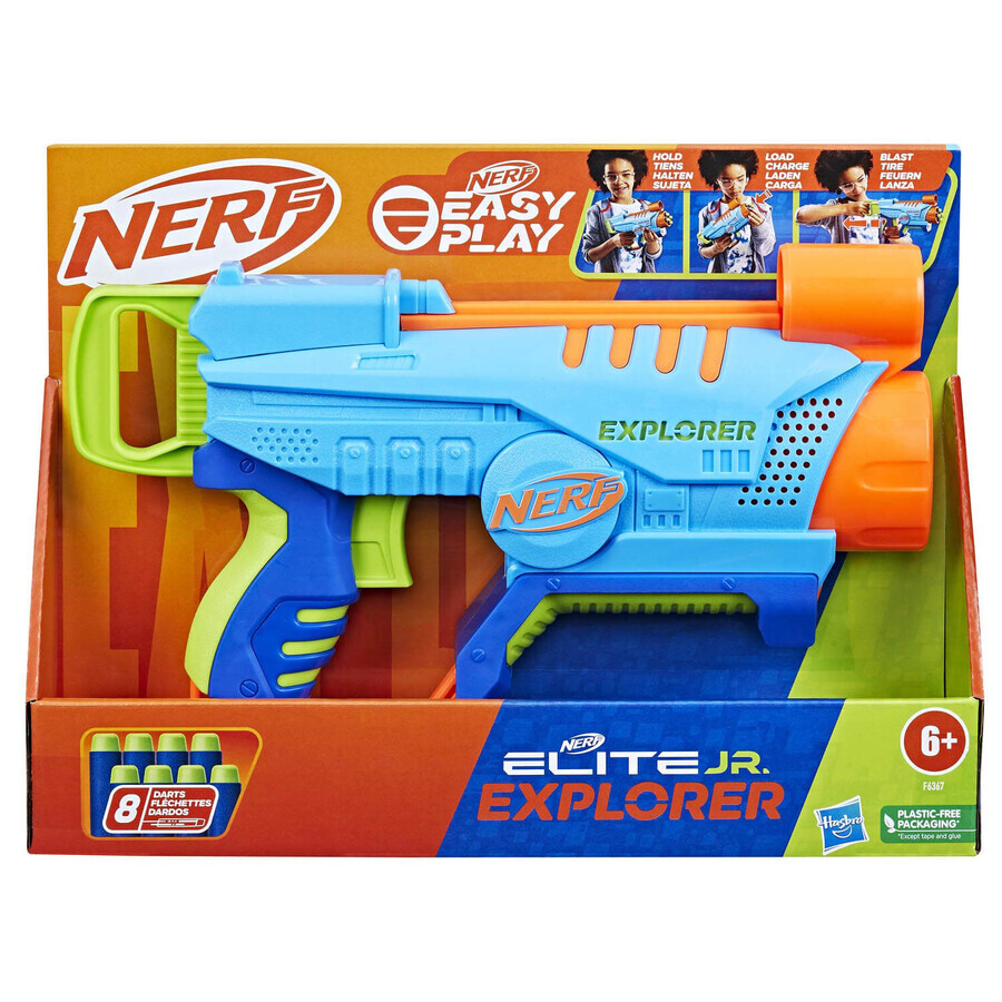 Бластер игрушечный Hasbro F6367 Nerf Elite Junior Explorer Easy-Play: цены и характеристики